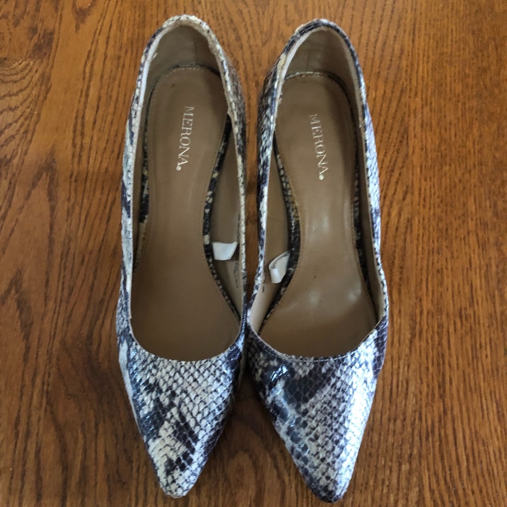 Merona Snake Print Kitten Heels